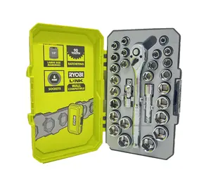 28 PC 3/8" Ratchet and Socket Set by Ryobi 28 PC 3/8" Ratchet and Socket Set by Ryobi