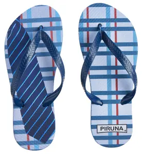 PIRUNA Men's Flip Flops - Blue Tie Brazilian Sandals