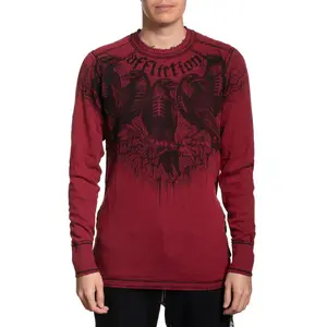 Affliction Men's Reversible Thermal Shirt Infected Ritual