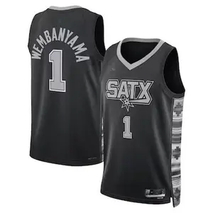 wembanyama #1 statement edition jersey full logo