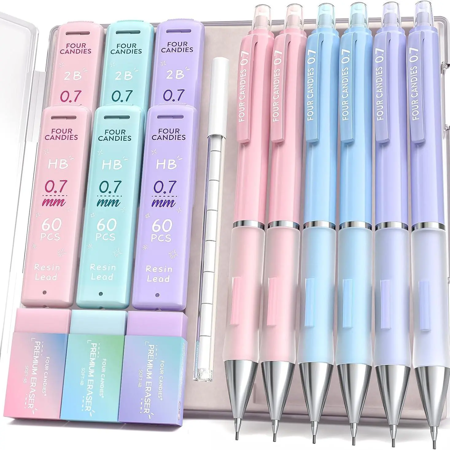 6PCS Mechanical Pencil 0.7MM