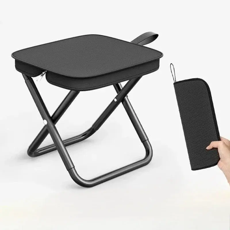 Outdoor handbag folding chair, lounge chair, portable pocket folding table and chairs, car pony, camping fishing stool, outdoor camping, outdoor fishing, outdoor picnic, ride waiting, Lightweight foldable stool, Collapsible chair