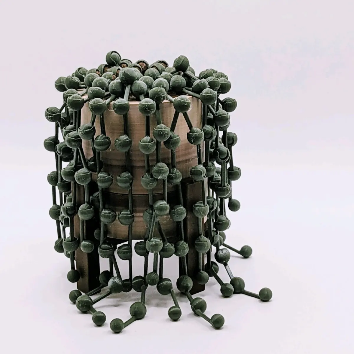 200 Piece Deluxe 3D Printed String Of Pearls Kit Plant for Home & Office Decor Customizable Fake Plant Set
