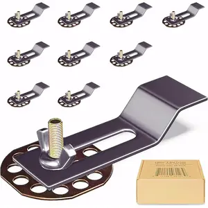 Sink Clips Undermount Sink Brackets Bathroom Kitchen Ceramic Stainless Steel Sink Basin Support Clamps for Marble Granite Vanity Countertop Installation Repair Kit (10)
