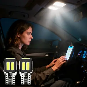 LED Headlight Bulbs vs Halogen  LED Warning Light Strip – 300% Brighter White Light, Ultra Bright LED Headlight Bulbs for Cars & Trucks, Super Bright LED Headlights for Night Driving,  Replacement Bulbs with Quick Installation for Cars, SUVs & Trucks