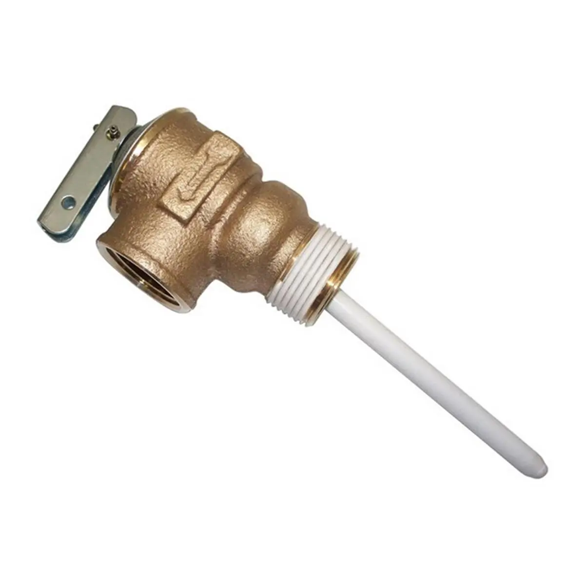 212 MAIN Reliance 9000071045 ASME Certified Metal Pressure & Temperature Relief Valve - 3/4" Threaded Connection, 5/8" Shank Type Parts, 150 P.S.T. Rated, 210°F Pressure for Residential Household Appliance Pipes