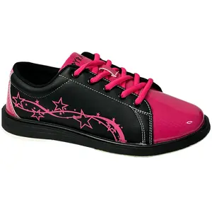 Pyramid Women's Rise Classic Bowling Shoes (Black/Hot Pink)