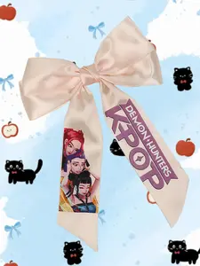 Large Kpop Hair Bow with Girl Band Printed Ribbons | Comfortable Secure Clip | Versatile Design Hair Accessory