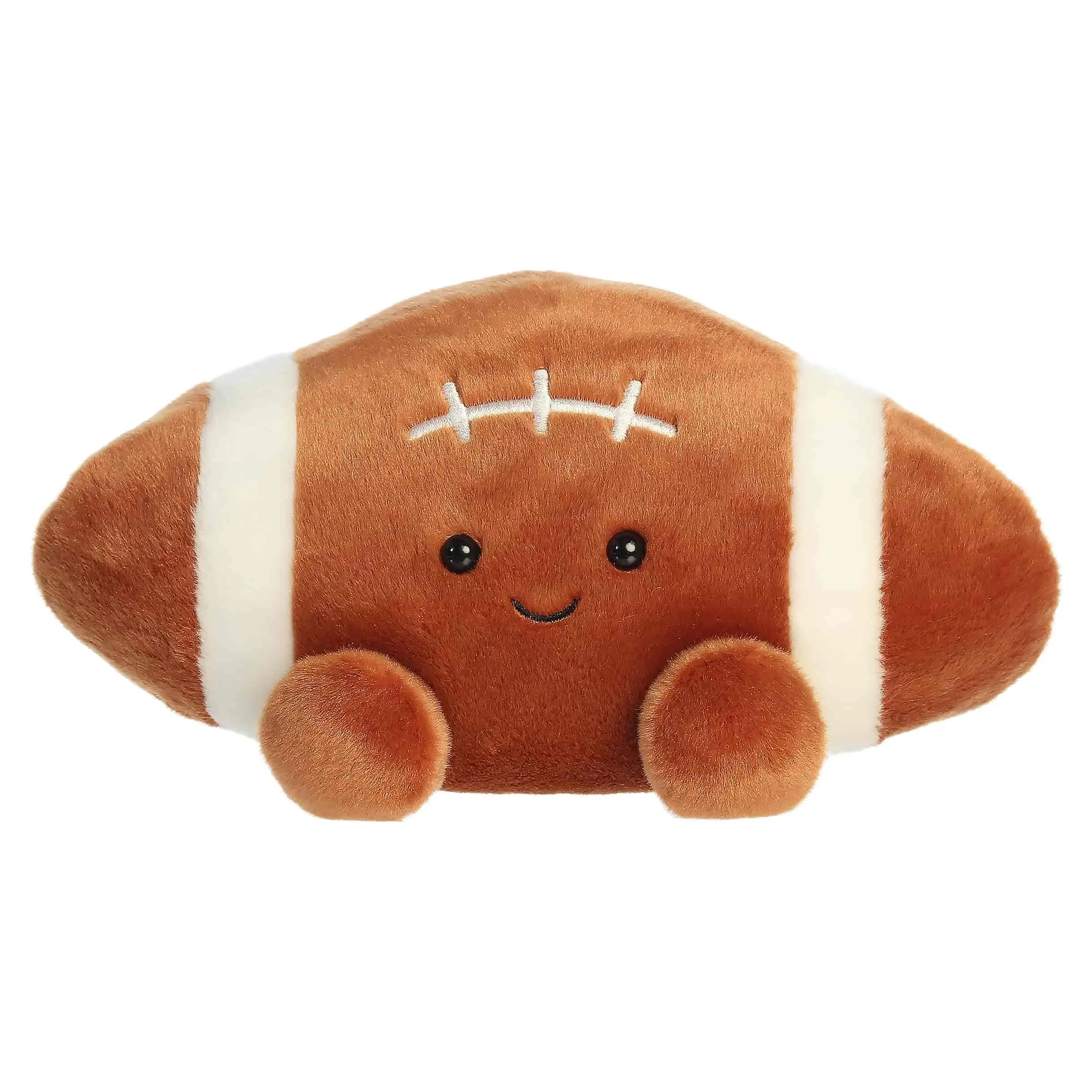 Aurora Adorable Palm Pals Party Sized Tackle Football Stuffed Animal - Fun Collectible Plush for Kids and Adult Collectors - Perfect for Decorating Rooms and Birthday Gifts - Brown 10 Inches