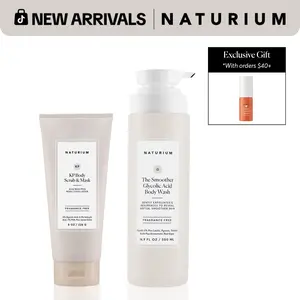 Naturium The Exfoliating Body Bundle - KP Body Scrub & Mask and The Smoother Glycolic Acid Body Wash