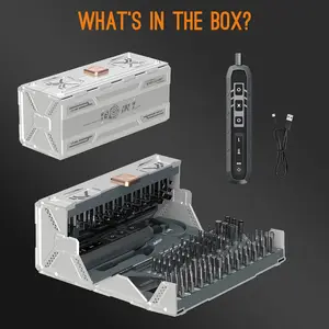 springtok Tool Kit: Cordless Rechargeable Motor Battery, Precision Bits & Efficient Hardware 3-Speed Electric Screwdriver Set Efficiency tools gadgets