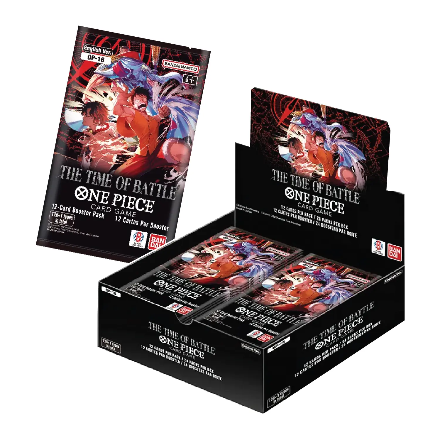 One Piece Card Game: English OP-16 The Time of Battle - One Booster Box (24 Booster Packs)