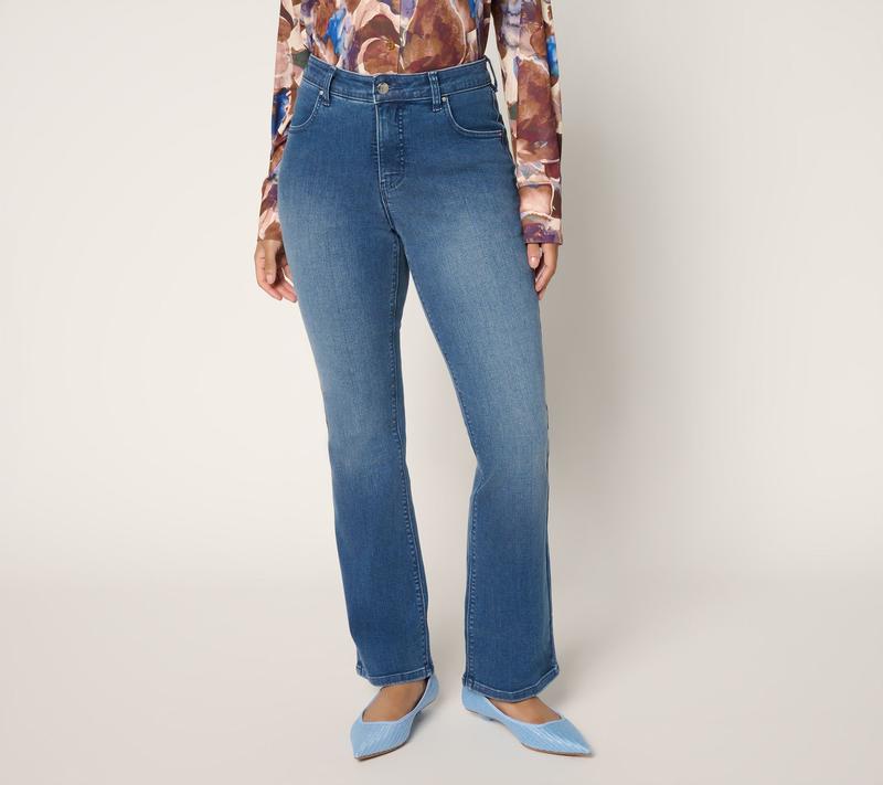 Women with Control Contour Curves Tall Indigo Jeans