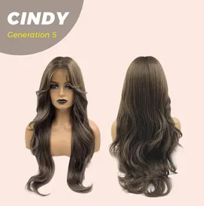 JBEXTENSION GENERATION FIVE 28 Inches Curly Cold Brown Wig CINDY G5