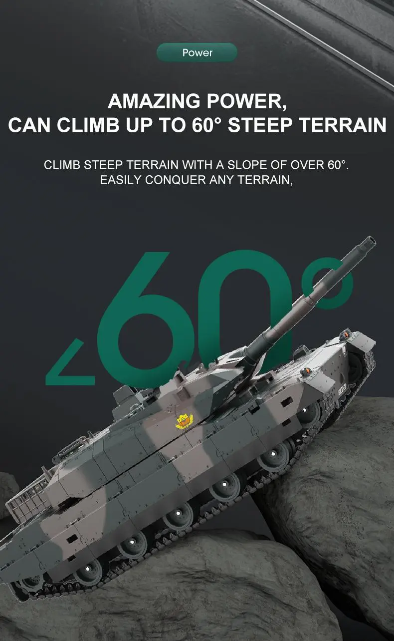 Tongli Japanese-Style Simulated Tracked RC Tank - 2.4G Remote Control Toy, 6-8Y Unisex Halloween Gift, 360° Wide Turret Rot, Authentic Combat Sound Effects, BPA/Latex-Free Safe Materials, Battery-Powered Outdoor Toy, Batteries Packed Separately, Yes