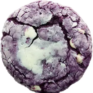Bake the Cookie Shoppe Ube Crinkle Cookie - Creamy Purple Yam, White Chocolate Chips, Coconut Flavor, Crunchy Outside, Soft Chewy Inside, Perfect Snack or Dessert
