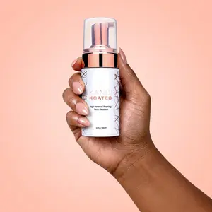 Foaming Facial Cleanser | Kandi Koated Age-Renewal – Niacinamide, Turmeric & Rose Hip, Anti-Aging, Hydrating & Brightening, Vegan – 3.4 fl oz