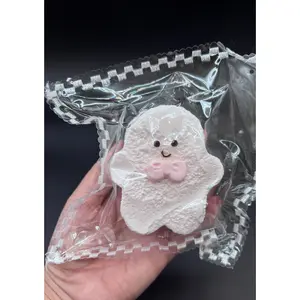 Frozen butter Pastel white gingerbread man soft 3 layered christmas