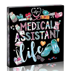 Acrylic Medical Assistant Gift Plaque, Decorative Nurse Desk Accessories, Best Ever Nurse Gifts, Creative Caregiver Appreciation Present, Acrylic Desktop Decoration
