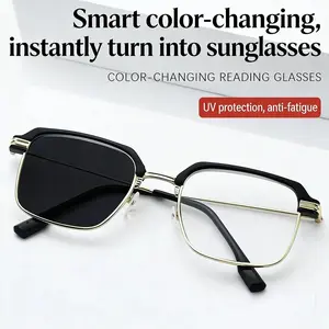 Progressive Multifocus Reading Glasses for Men & Women, Photochromic UV Protection, Blue Light Filter, HD Vision, Ergonomic Design