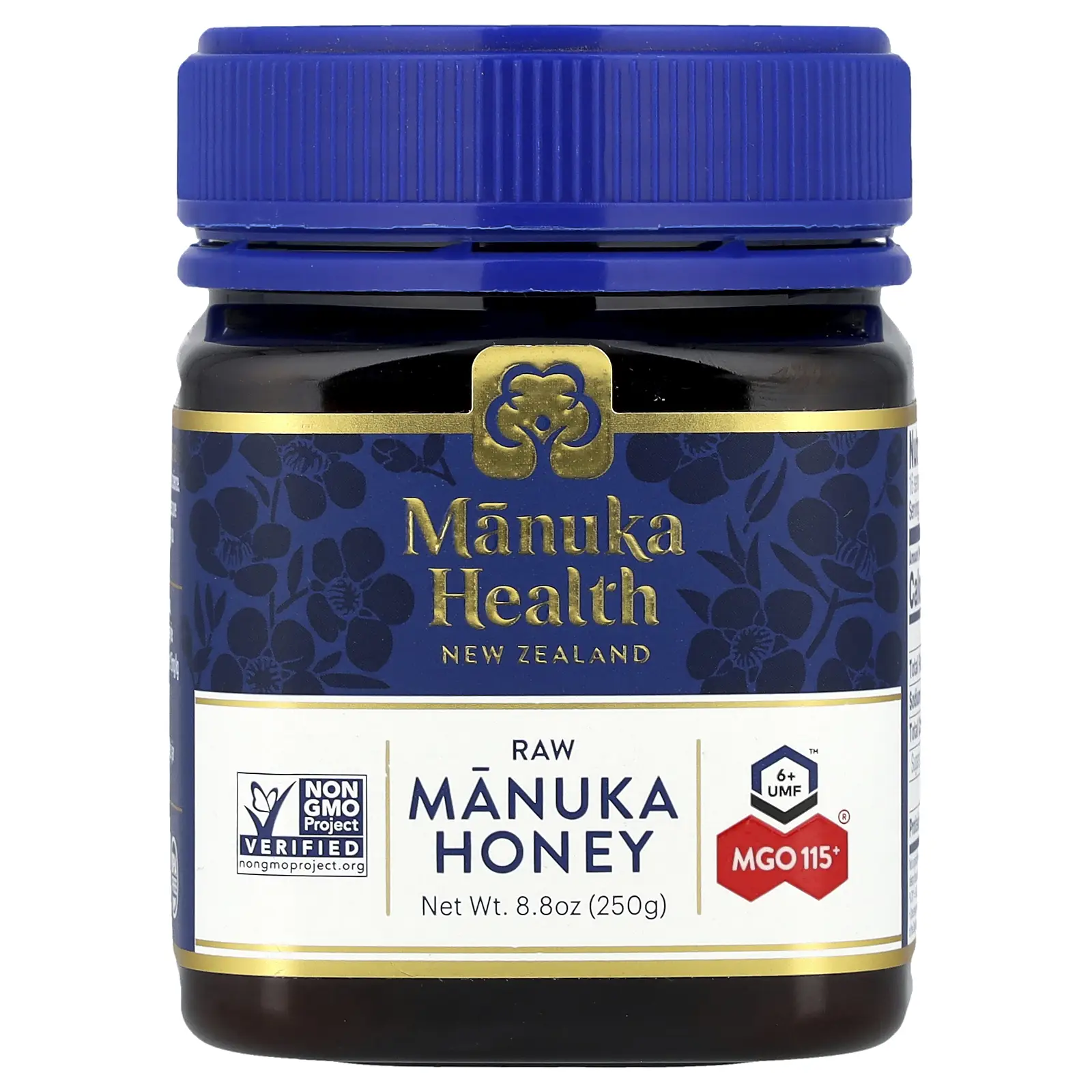 Manuka Health Raw Manuka Honey, UMF 6+™, MGO 115+, 8.8 oz (250 g)