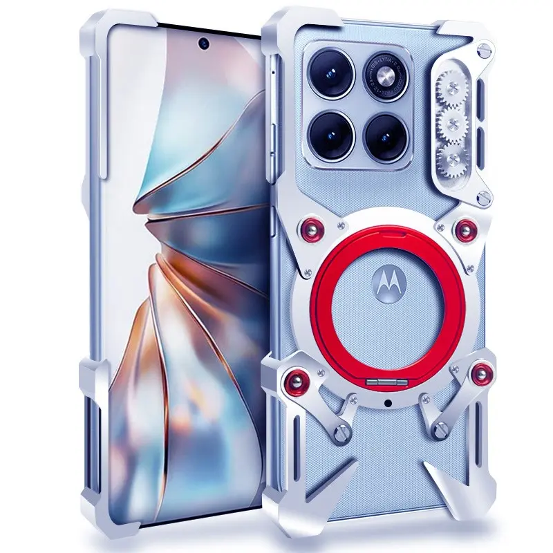 Shockproof Metal Bumper Protective Smartphone Case For Motorola Moto Signature Edge 70 Pro、70 Fusion +(2026)、60Neo、60s、50Ultra、40neo、S30pro、X70 air、X50 Ultra Case Aluminum Cover
