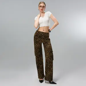 JOJOANS High Waist Stretch Cargo Pants Women Baggy Multiple Pockets Relaxed Fit Straight Wide Leg TikTokShopBlackFriday