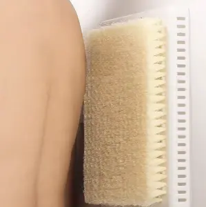 BackBuddy Scrub Wall-Mounted Back Scrubber Shower Brush with Flexible Bristles for Easy Deep Cleaning & Hands-Free Use