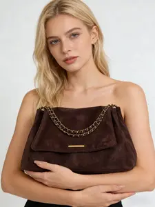 New Women's Tote Bag with Chain Strap, Suede Crossbody & Shoulder Handbag, Elegant Top-Handle Purse for Daily Use