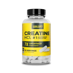 Creatine HCl Capsules No Bloating or Cramps - Muscle, Cognitive & Cellular Energy Support, NSF Certified, Made in USA - 90 Count