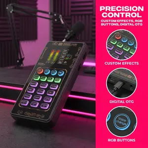 X55 Pro Portable Handheld Sound Card+Microphone | iPhone/Type-C Live Streaming Direct Connection Super Sound Quality