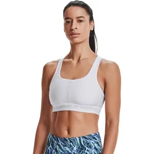 Under Armour Women'S Crossback Mid Impact Sports Bra Under Armour