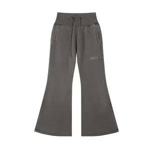 POSH Vintage Washed Flared Fleece Pants
