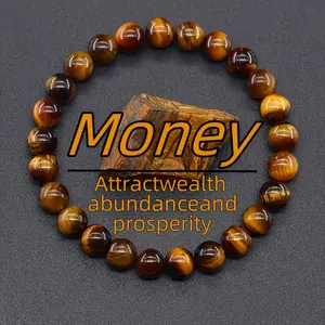 Money Bracelet And Tiger Eye Stone - Lucky Bracelet - Attracting Wealth, Abundance, And Prosperity - Suitable For Casual Wear And Special Occasions Moonstone Crystals bracelets