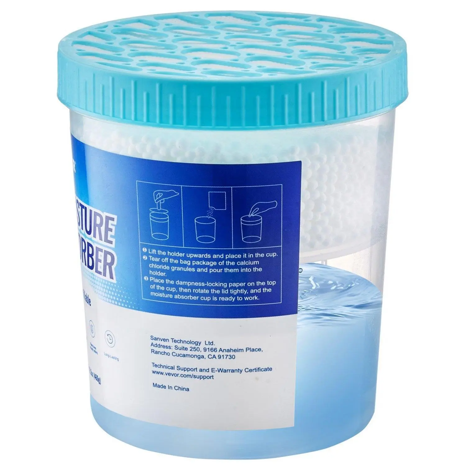 【SummerFinds】Vevor Absorbent Moisture Absorber Bucket, 2-Pack 2.08 lbs (16.2 oz) High-Capacity Fragrance-Free, for Large Spaces' Fresher, Cleaner Air with Visible Result