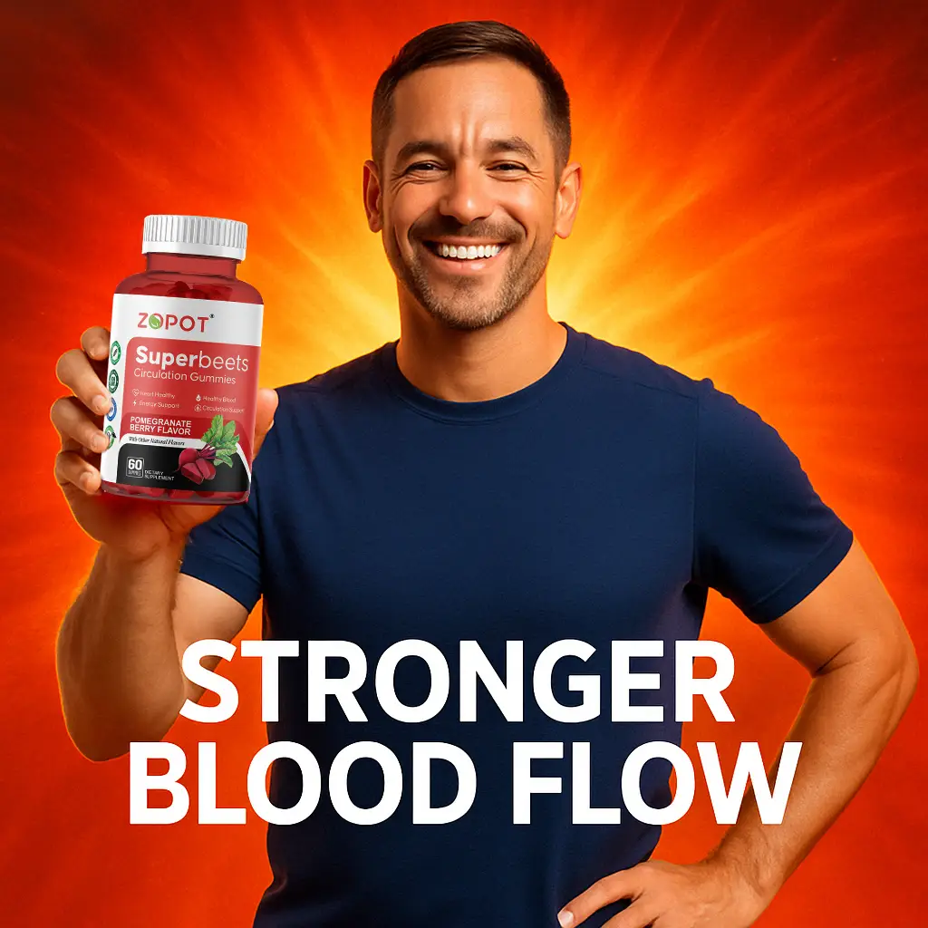 ZOPOT SuperBeets Circulation Gummies - Boost Energy & Support Heart Health