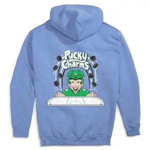 Hockey Hooded Sweatshirt - Pucky Charms (Back Design)