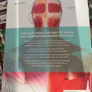 The Human Body Coloring Book: The Ultimate Anatomy Study Guide, Second Edition -- DK - Paperback