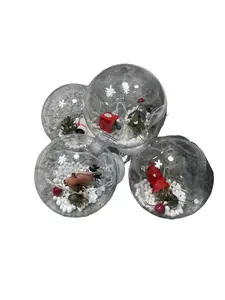 Festive Hanging Santa Light Ball