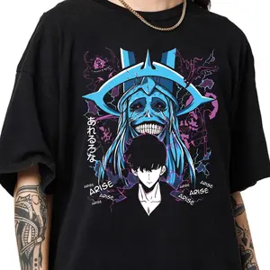 Streetwear Solo Leveling Anime Sweatshirt, Arise Shirt, Japanese Anime, Jinwoo Manga Shirt, Antares Shirt