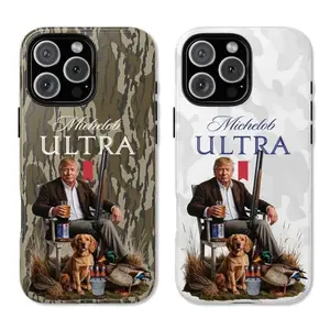 Michelob ULTRA Camouflage Phone Case – Vintage Hunter-Style Camo Aesthetic | Protective Rubber Cover for iPhone 11–17 Plus/Pro/Pro Max | Trendy Gift for Beer & Outdoor Fans 8QI
