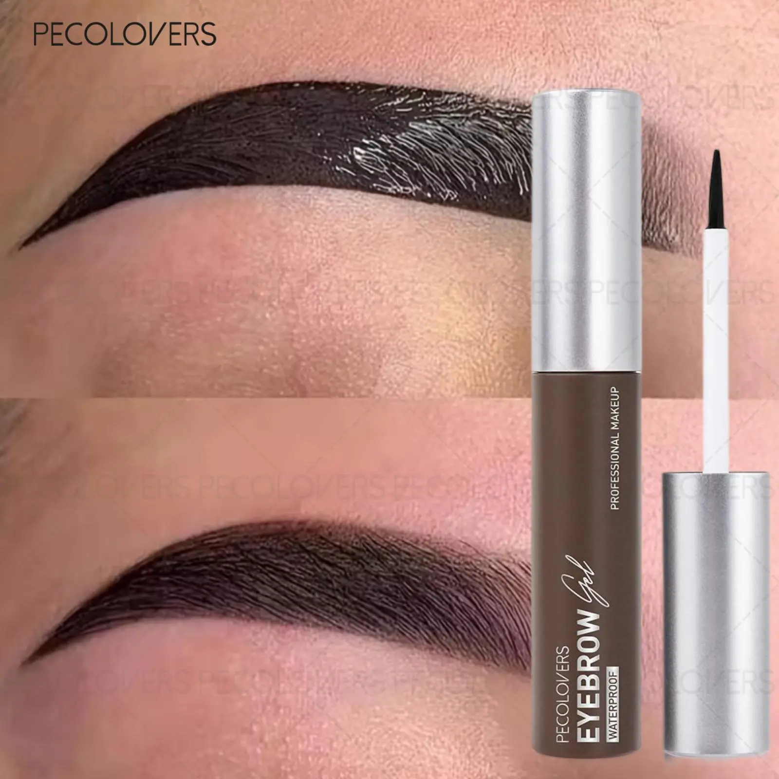 Peel-off Brow Gel, Brown-black, Long-lasting and Waterproof, Quick-drying and Easy To Remove, Suitable for All Skin Types, Brow Cosmetics, Eyebrow Gel Makeup, Tinted Brow Gel, Eyebrow Styling Gel, Eyebrow Makeup Products