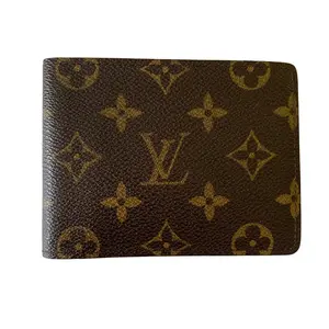 Pre-owned Louis Vuitton Bifold Small Leather Goods monogram mens Wallet RA2057 authentic with COA