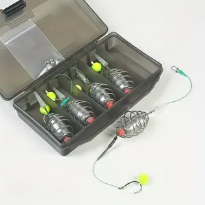 5pcs/box Anti-sinking Bead Fishing Kit Sichuan Pearl Fishing Method Thousand-Yard Hook for Carp and Grass Fish Tackle