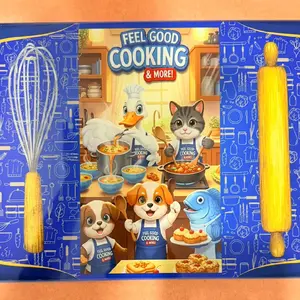 Customizable Glass Cutting Board for Feel Good Cooking & More! Item is customizable for your needs.