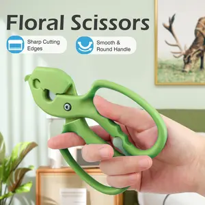 1 Count Stainless Steel Floral Scissors, convenient for daily floral trimming