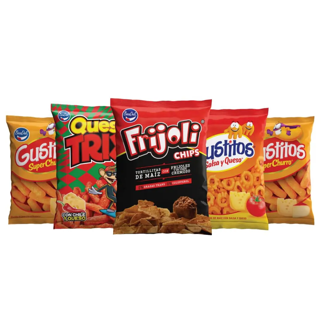 Bocadeli Snack 3 Variety Pack - Gustitos,Quesitrixi Frijoli Chips, Perfect Gift or Daily Snack. Boquitas Salvadoreñas | Productos Bocadeli Originales | Botanas Centroamericanas Cheese Corn