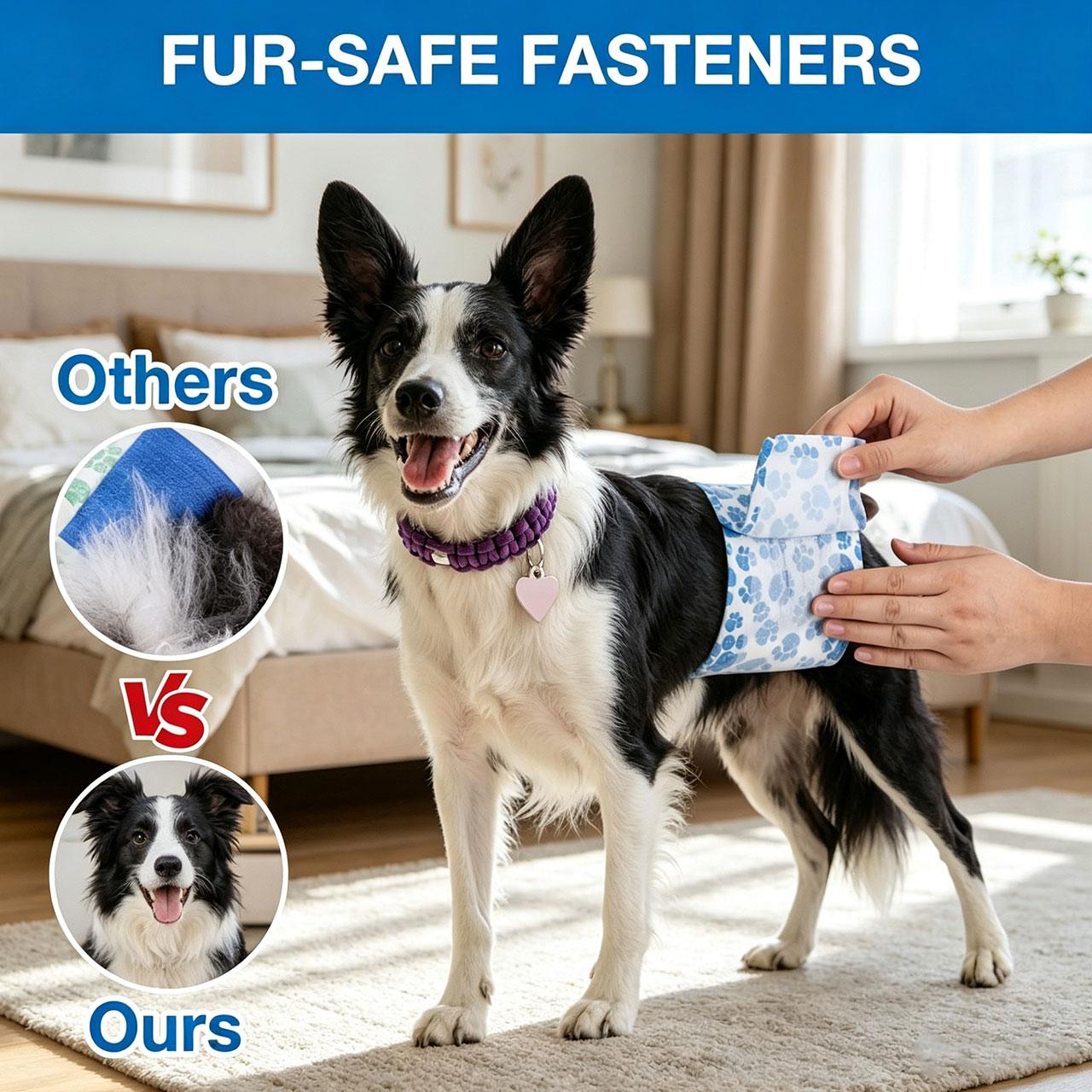 DONO Disposable Male Dog Diapers,Doggie Diapers Wetness Indicator Leak-Proof Dog Belly Wraps, Rapid-Dry Gel Technology Puppy Diapers for Excitable Urination Incontinence