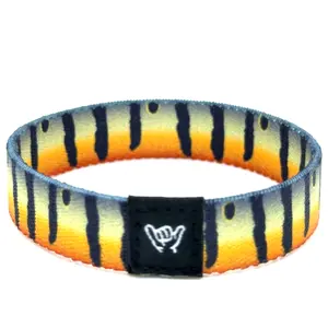 Peacock Bass Skin Wristband Bracelet