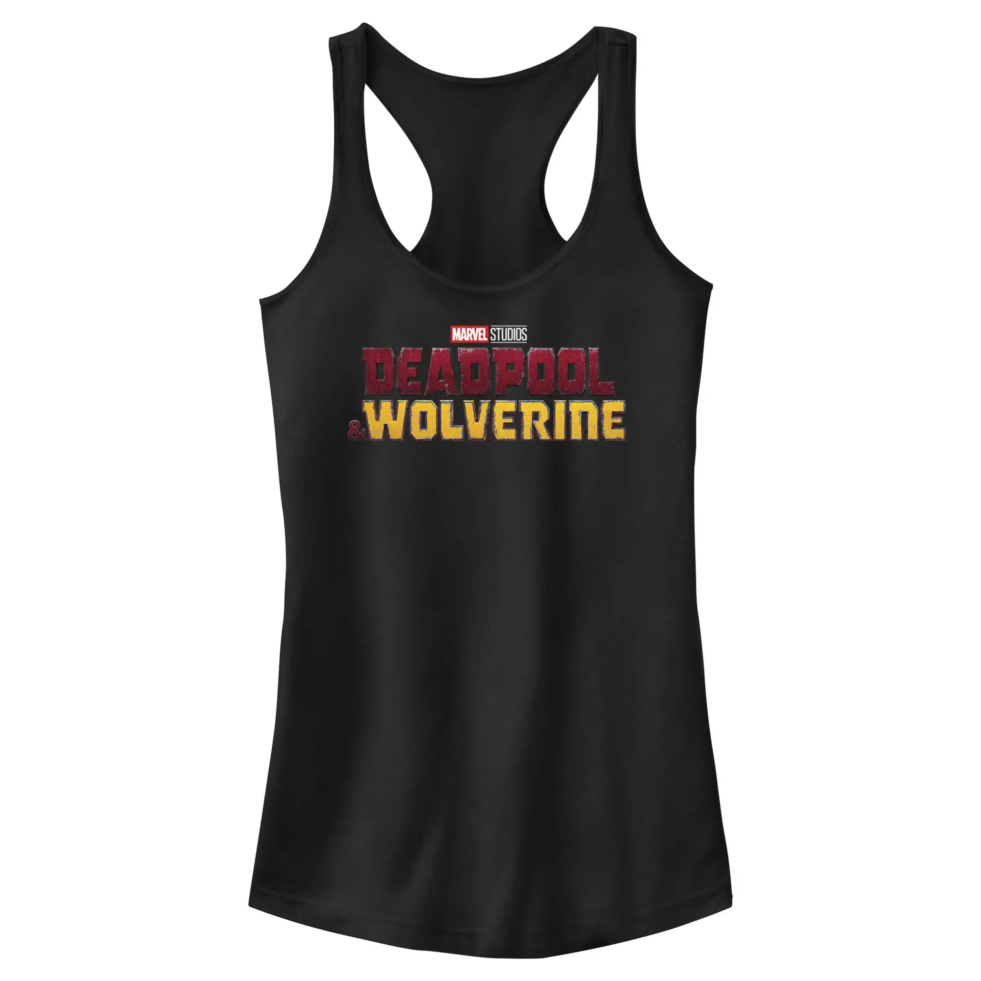 Junior's Marvel: Deadpool & Wolverine Movie Logo Racerback Tank Top